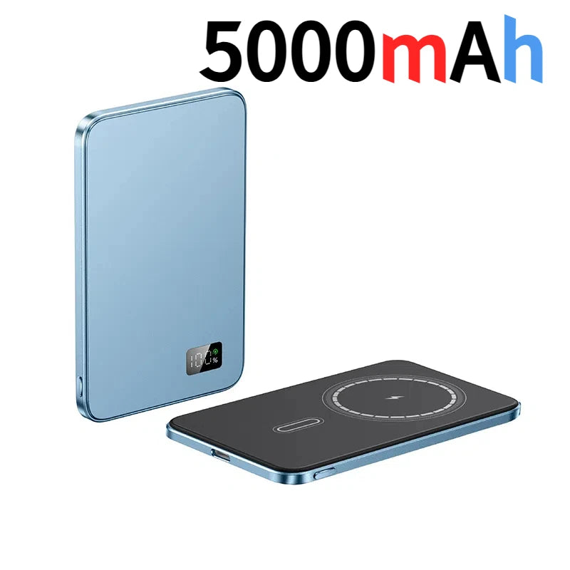 10000Mah Thin Magnetic Wireless Power Bank PD25W Fast Charging Portable External Battery for Magsafe for Iphone Samsung