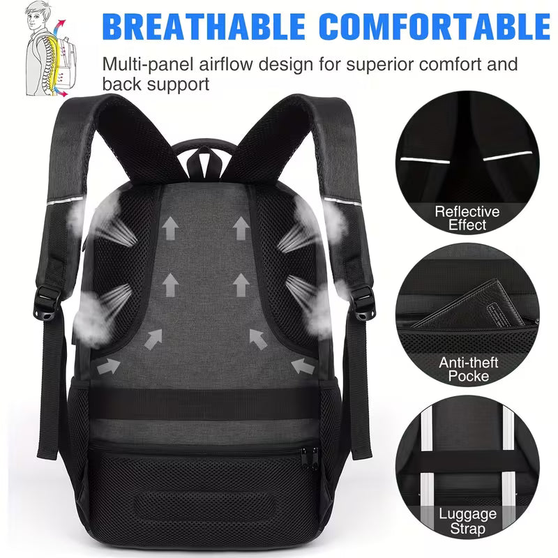 Gentleman Boutique "Vanguard Commuter" 15.6" TSA Smart Laptop Backpack