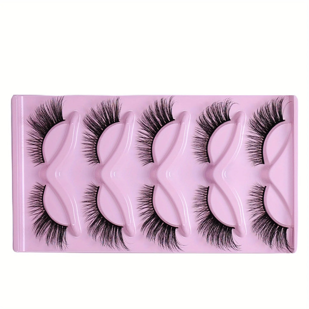 30Pairs/6Pack of Cat False Eyelashes, Thick False Eyelashes, Fluffy Cat Eye Eyelashes, Extended False Eyelashes