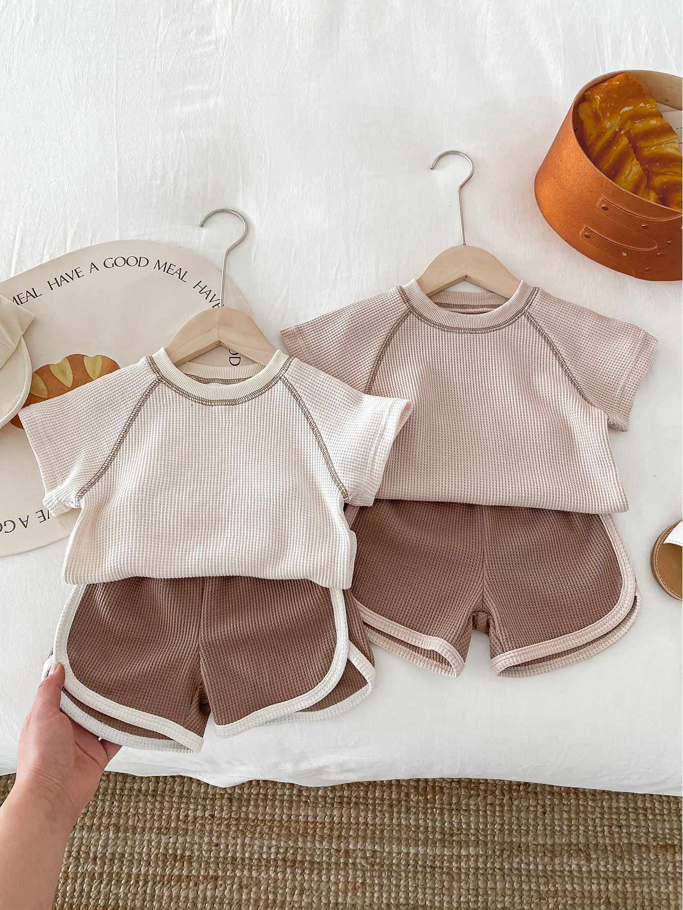 Clothes for Babies Summer Unisex Baby Short Sleeve Outfit Top Shorts