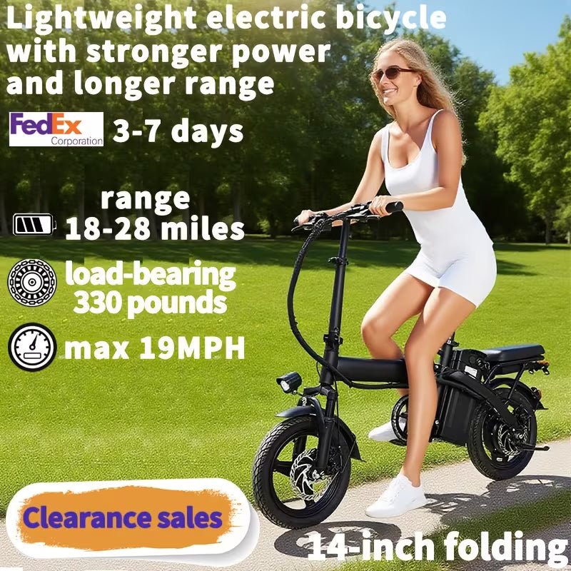 UCB "Vanguard Nomad" 14-Inch Folding Electric Commuter Bicycle