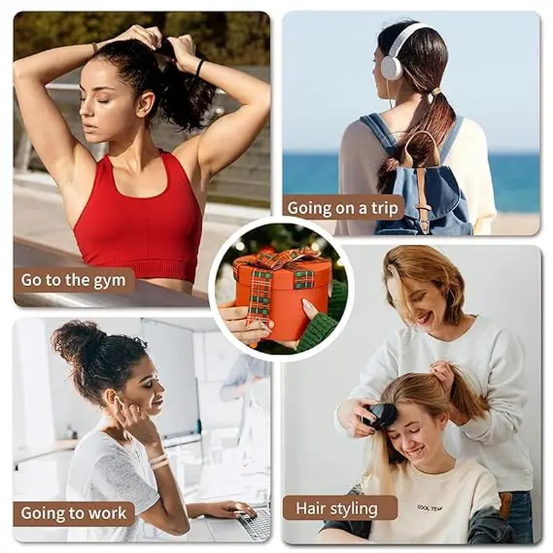 40 Soft Hair Ties, Harmless, Suitable for Fine and Thick Hair Elastic Ponytail Bundles, Suitable for Women and Girls