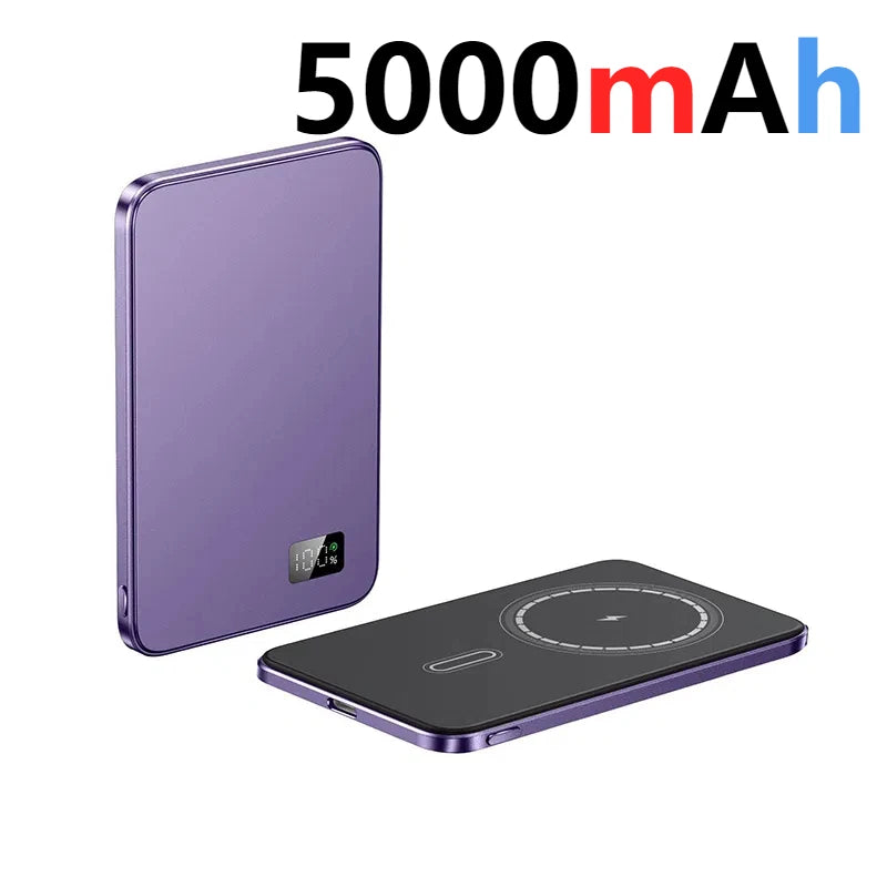10000Mah Thin Magnetic Wireless Power Bank PD25W Fast Charging Portable External Battery for Magsafe for Iphone Samsung