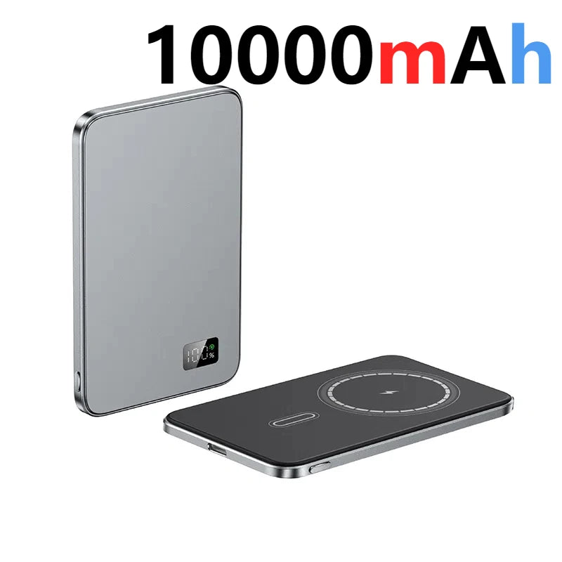 10000Mah Thin Magnetic Wireless Power Bank PD25W Fast Charging Portable External Battery for Magsafe for Iphone Samsung