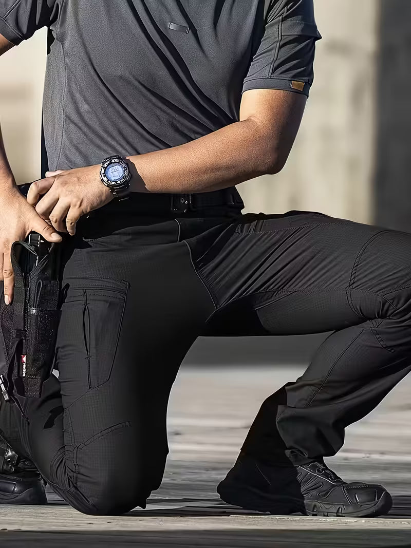 Alternative (Action-Focused):  Men’s Rugged All-Terrain Tactical Pants – Breathable Straight-Leg Cargo with Free Belt