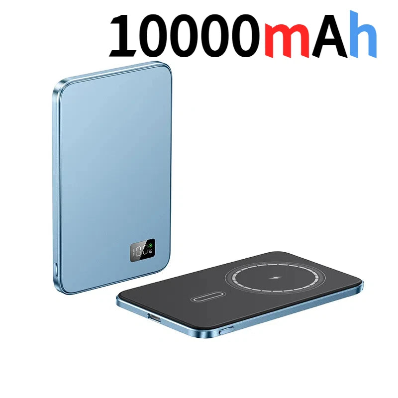 10000Mah Thin Magnetic Wireless Power Bank PD25W Fast Charging Portable External Battery for Magsafe for Iphone Samsung