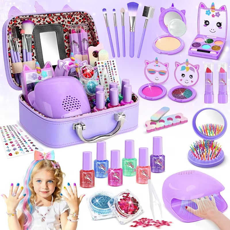 Miss Diva "Glamour Princess" Washable Children's Makeup &amp; Nail Art Se