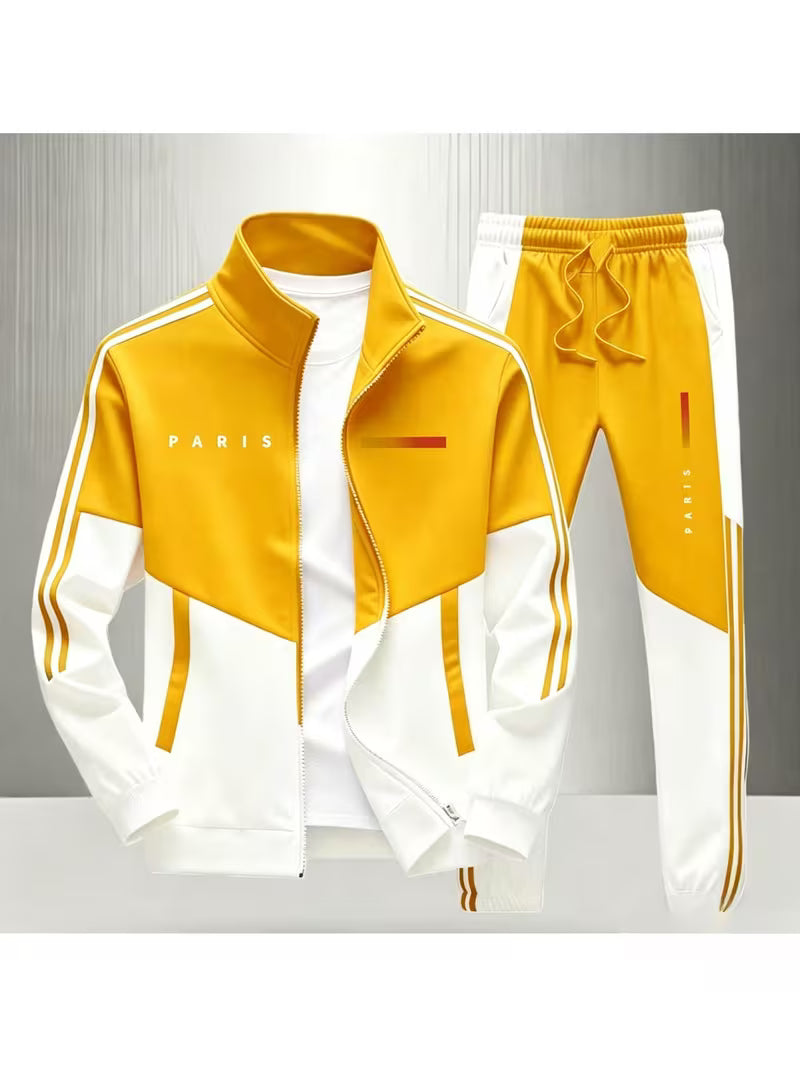 Gentleman Boutique "Aura All-Season" Men's Lapel Long Sleeve &amp; Trouser Set