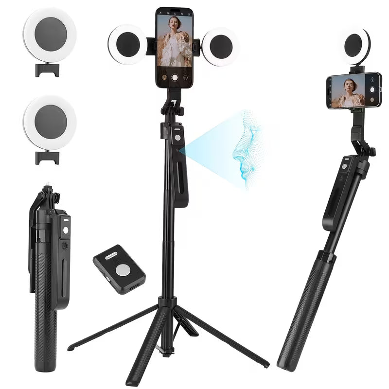 2025 Auto-Tracking Phone Tripod Delivers 360° Facial Tracking,