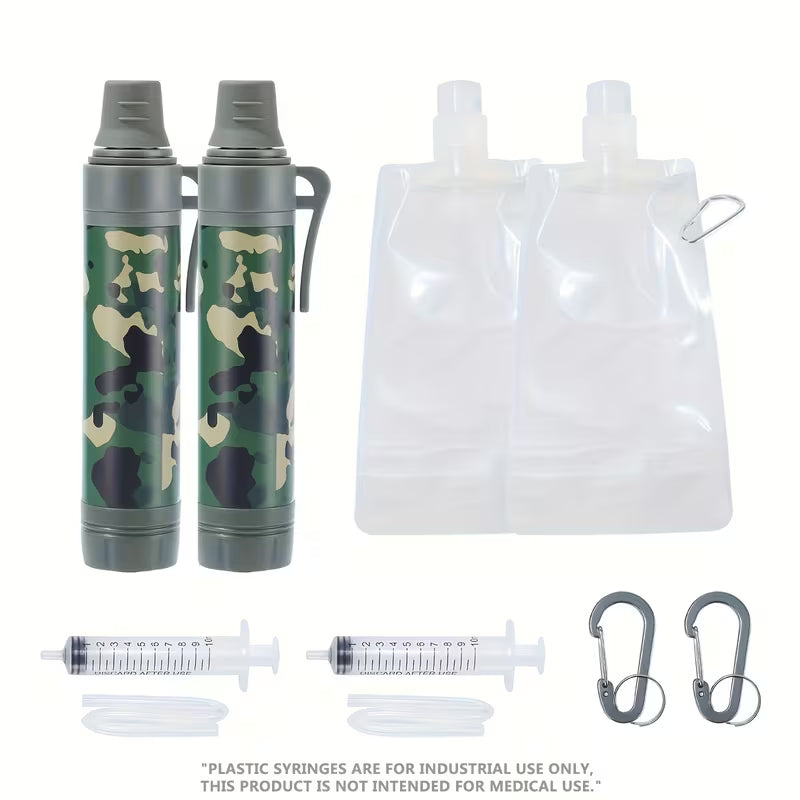 UCB "Aura Pure Hydro" 10,000-Gallon Emergency Straw Water Filter Kit (2-Pack)