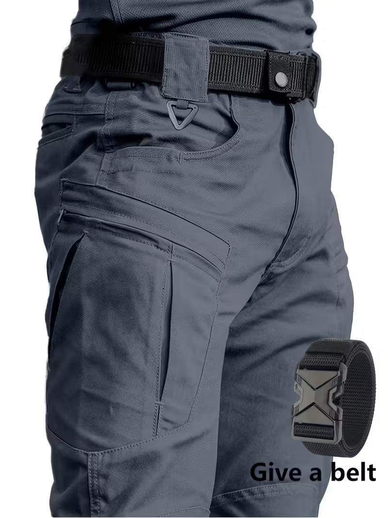 Alternative (Action-Focused):  Men’s Rugged All-Terrain Tactical Pants – Breathable Straight-Leg Cargo with Free Belt
