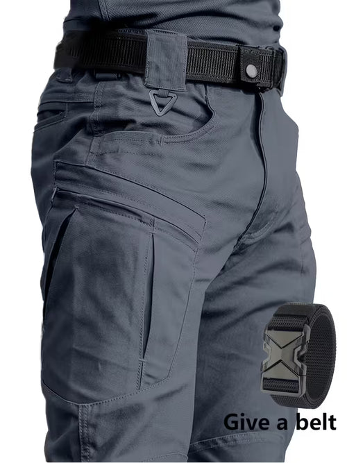Alternative (Action-Focused):  Men’s Rugged All-Terrain Tactical Pants – Breathable Straight-Leg Cargo with Free Belt
