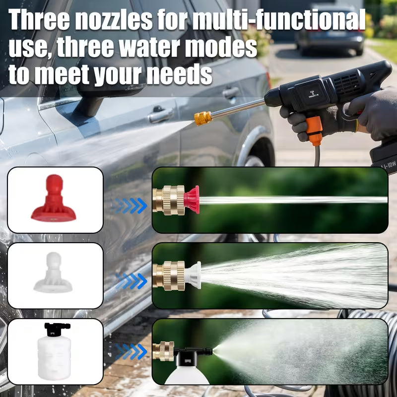 UCB "Aura Hydro-Force" 20V Wireless Portable High-Pressure Washer & Cleaning Gun System