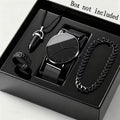 Gentleman Boutique "Aura Executive" 4-Piece Quartz Watch, Bracelet & Necklace Suite