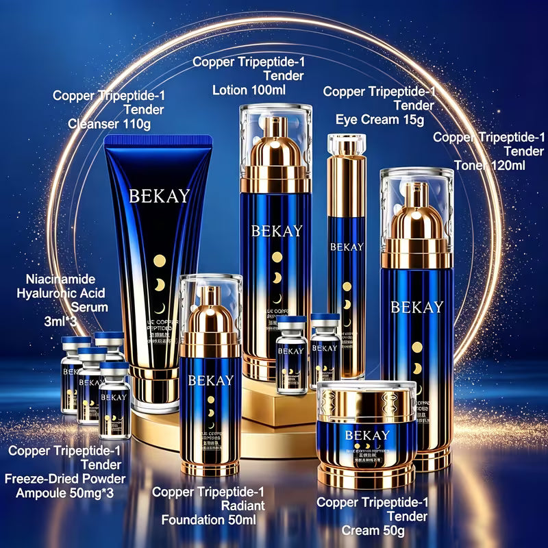 Uncover Gentleman Boutique Aura Radiance 13-Piece Copper Peptide Skincare Gift Set