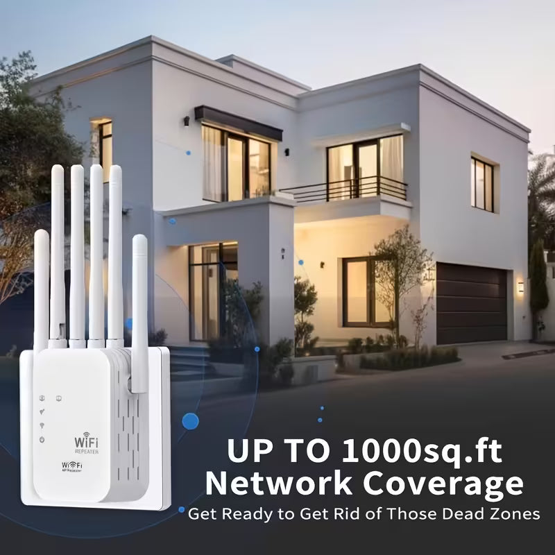 "Aura Net Pro" 1200Mbps Wi-Fi 6 Mesh Signal Booster & Range Extender