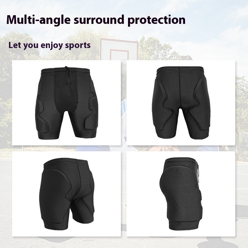 Basketball Protective Shorts for Men Honeycomb Anti-Collision Sports Shorts
