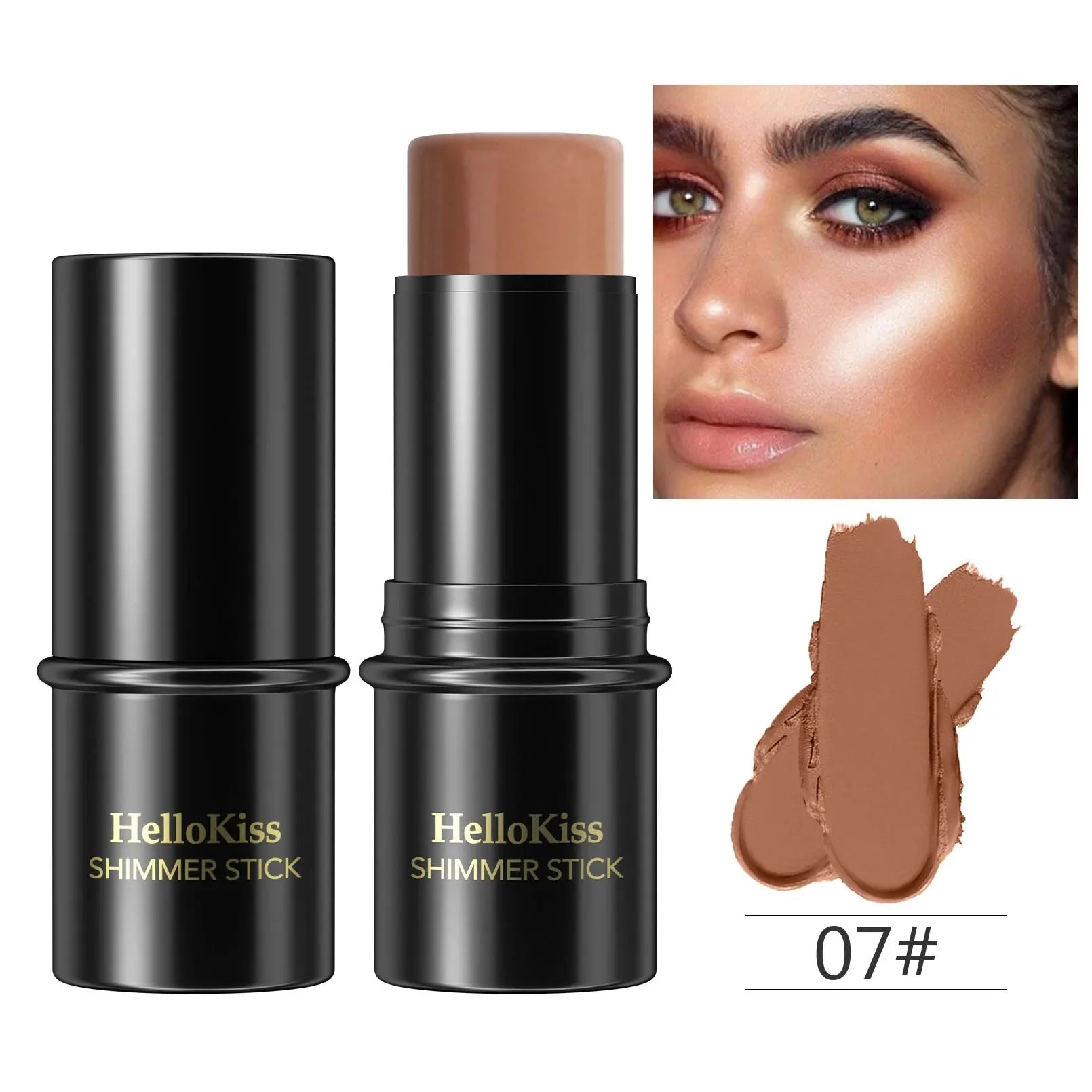 Highlighting&Bronzer Stick Face Brightening Blusher Rouge Concealer Pen Long Lasting Corrector Nose Shadow Contouring Cosmetics