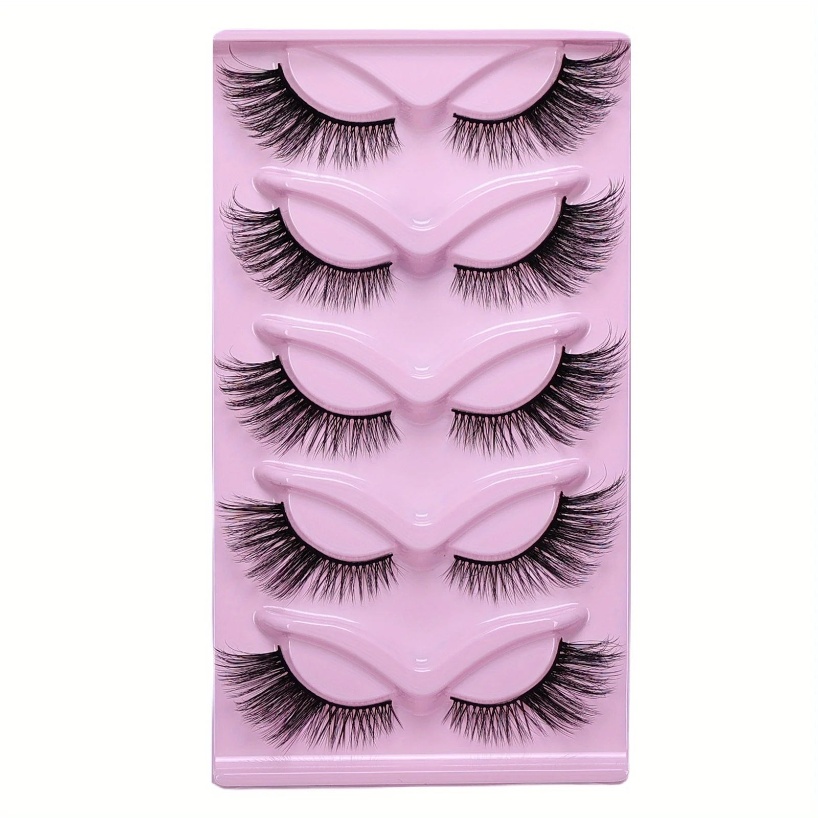 30Pairs/6Pack of Cat False Eyelashes, Thick False Eyelashes, Fluffy Cat Eye Eyelashes, Extended False Eyelashes