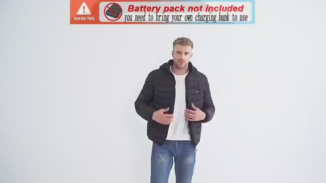 Local warehouse - Fastest delivery: 3 BUSINESS DAYS Men'S Heated Jacket, Couple Model, 24-Zone Heating, The First Choice for Outdoor Camping, Daily Leisure Outings, Windproof Jacket, Popular in Cold Areas