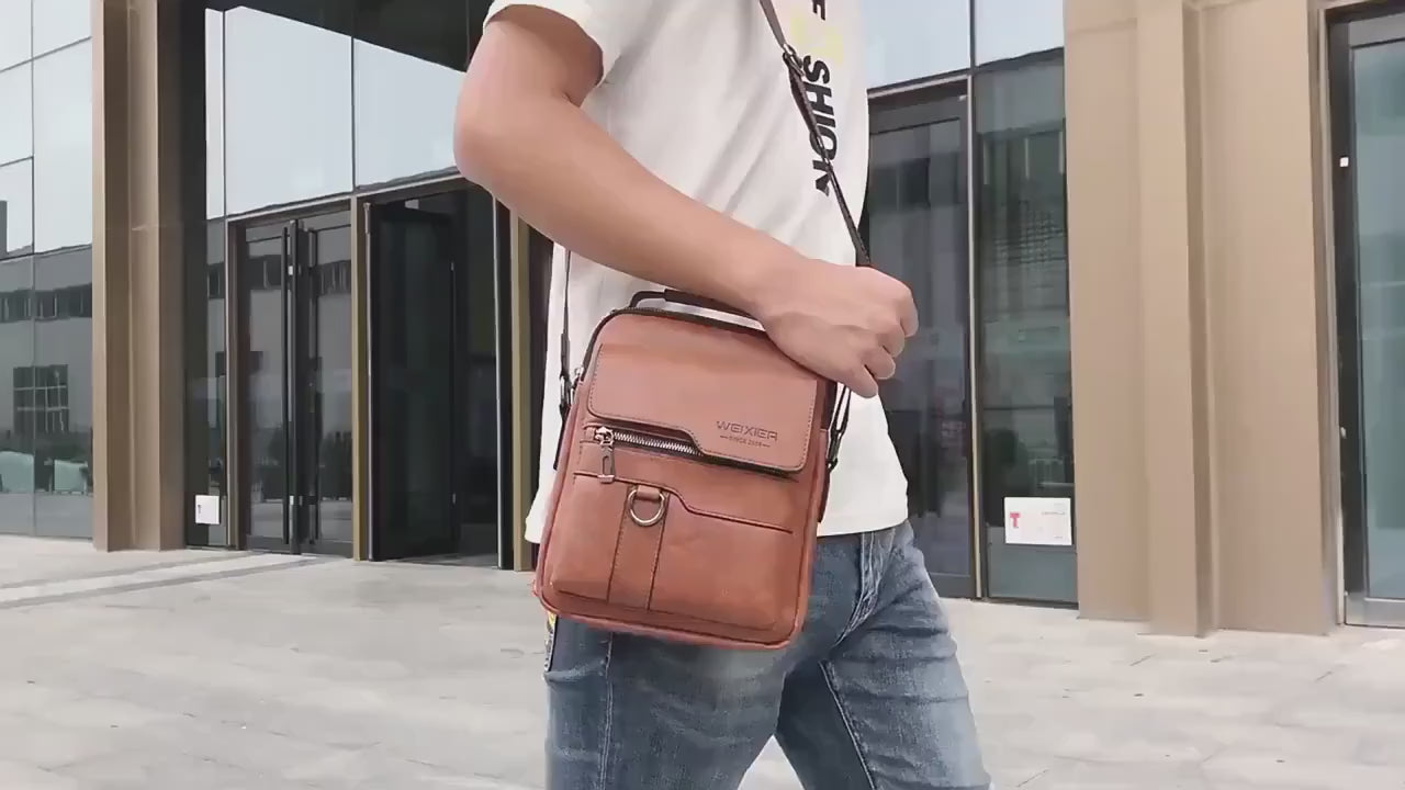 Gentleman Boutique "Vanguard Outlaw" Vintage Genuine Leather Executive Backpack