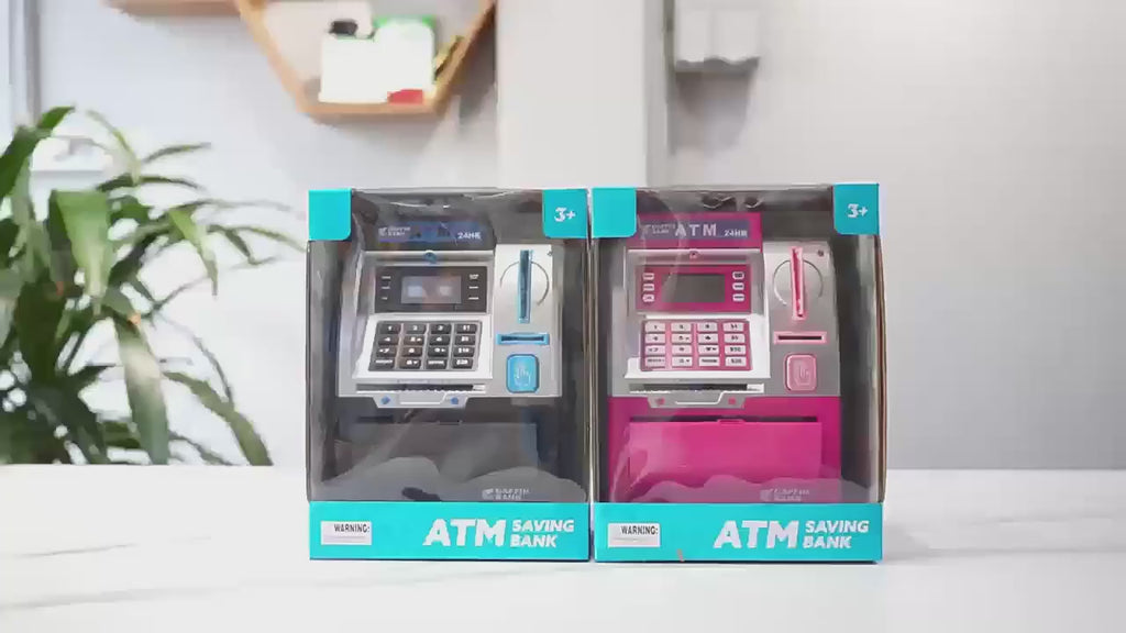 Miss Diva "Junior Vault ATM" Electronic Money Bank Set with Debit Card & Cash Scanner