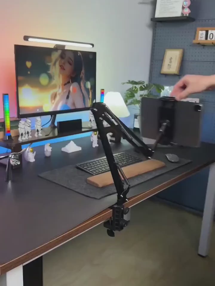 Gentleman Boutique "Aura Flex Cantilever" Extended Long-Arm Tablet & Phone Desktop Stand