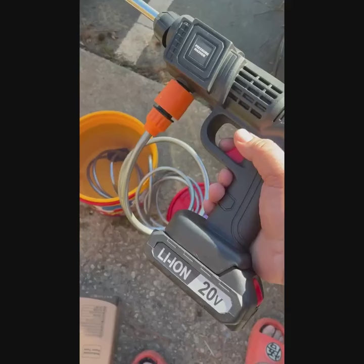 UCB "Aura Hydro-Force" 20V Wireless Portable High-Pressure Washer & Cleaning Gun System