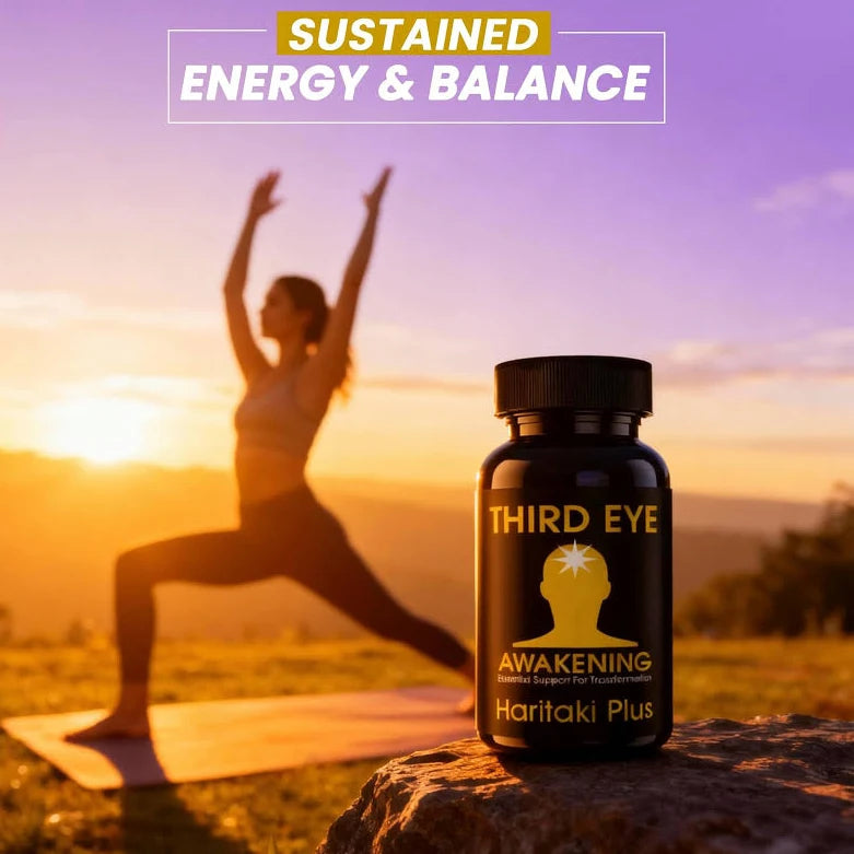 Organic Haritaki Capsules for Third Eye Awakening & Mental Clarity – 100 Vegetarian Capsules (Kailash Herbals)